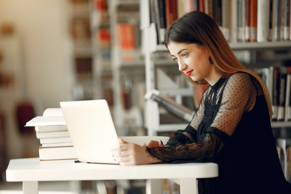 Studeren in bibliotheek als afwisseling